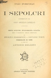 Cover of: I sepolcri by Ugo Foscolo