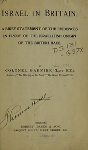 Cover of: Israel in Britain by John Garnier