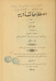 Cover of: Istilahat-i edebiye by Mu'allim Nācī