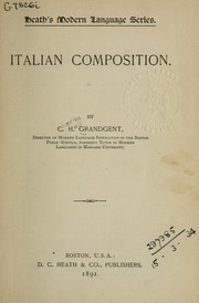 Cover of: Italian composition by C. H. Grandgent