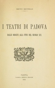 Cover of: I teatri di Padova