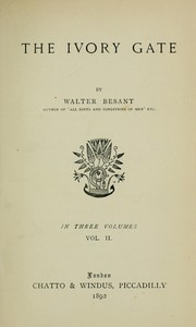 Cover of: The ivory gate. by Walter Besant