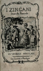 Cover of: I zingani: storiella piacevole