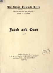Cover of: Jacob and Esau.  1568 by 