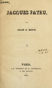 Cover of: Jacques Patru