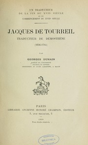 Cover of: Jacques de Tourreil: traducteur de Démosthène (1656-1714)