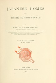 Cover of: Japanese homes and their surroundings by Edward Sylvester Morse
