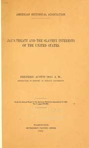 Cover of: Jay's treaty by Frederic Austin Ogg