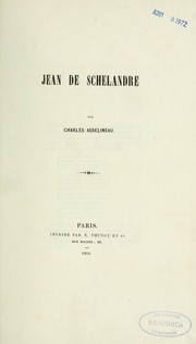 Cover of: Jean de Schelandre