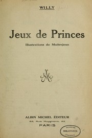 Cover of: Jeux de princes