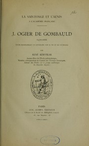 Cover of: J. Ogier de Gombauld, 1570-1666: étude biographique et littéraire sur sa vie et ses ouvrages