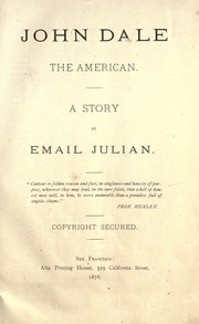 Cover of: John Dale, the American