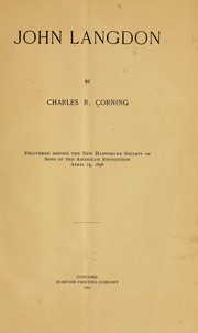 John Langdon by Charles R. Corning