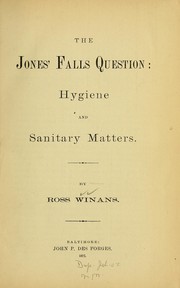 Cover of: The Jones' falls question by Ross Winans