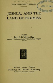 Cover of: Joshua, and the land of promise