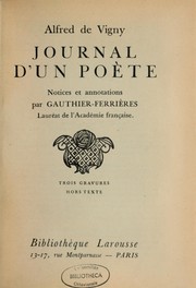 Cover of: Journal d'un poète