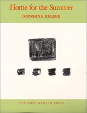 Cover of: Home for the summer by Georgina Kleege
