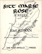 Cover of: Sitt Marie-Rose by Etel Adnan