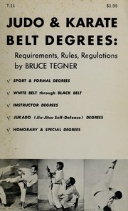 Cover of: Judo & karate belt degrees by Bruce Tegner