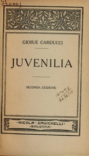 Cover of: Juvenilia