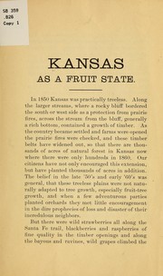 Cover of: Kansas as a fruit state