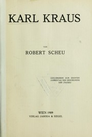 Cover of: Karl Kraus