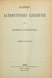 Cover of: Kleineres altdeutsches Lesebuch