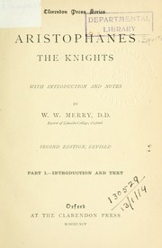 Cover of: The  Knights by Aristophanes