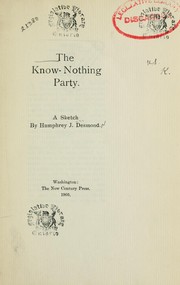 Cover of: The Know-Nothing Party