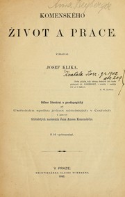 Cover of: Komenského život a práce.