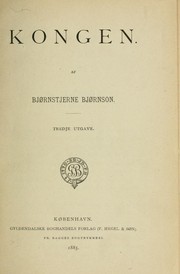 Cover of: Kongen by Bjørnstjerne Bjørnson
