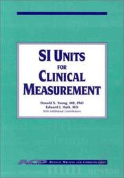 Cover of: Si Units for Clinical Measurement (Medical Writing and Communication) (Medical Writing and Communication) (Medical Writing and Communication) (Medical Writing and Communication) by 