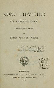 Cover of: Kong Liuvigild og hans sønner: tragedie i fire akter