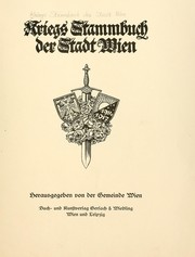 Cover of: Kriegs Stammbuch der Stadt Wien