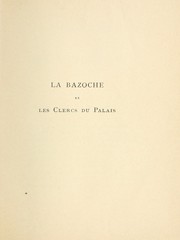 Cover of: La bazoche et les clercs du palais