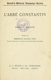 Cover of: L'abbé Constantin by Ludovic Halévy