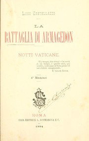 Cover of: La battaglia di Armageddon: notti vaticane