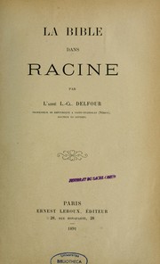 Cover of: La bible dans Racine