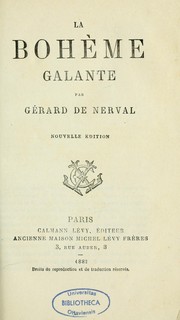 Cover of: La Bohème galante by Gérard de Nerval