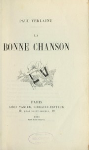 Cover of: La bonne chanson
