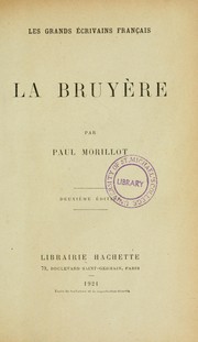 Cover of: La Bruyère