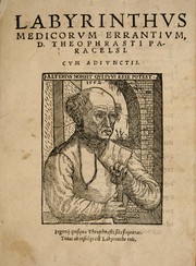 Cover of: Labyrinthus medicorum errantium ... by Paracelsus