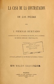 Cover of: La Casa de la Contratacion de las Indias