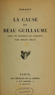 Cover of: La cause du beau Guillaume