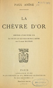 Cover of: La chèvre d'or by Paul Auguste Arène