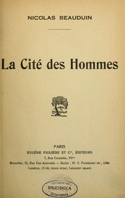 Cover of: La Cité des hommes