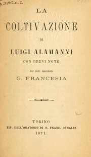La Coltivazione by Alamanni, Luigi