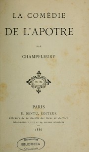 Cover of: La comédie de l'apôtre