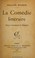 Cover of: La comédie littéraire