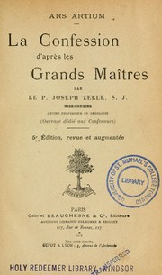 Cover of: La confession d'après les grands maîtres